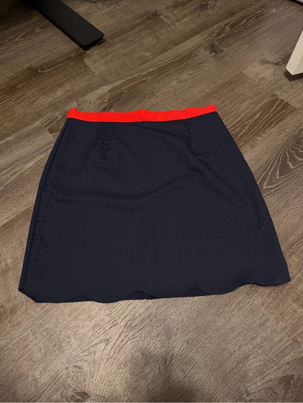Pixley stitch fix Navy Eyelet Mini Skirt